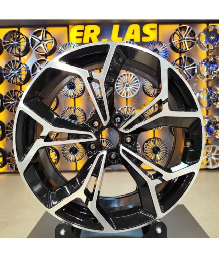 4 Adet BK-5963 7,5*19 5*114,3 ET50.5 67,1 BLACK MACHINED JANT (Takım)