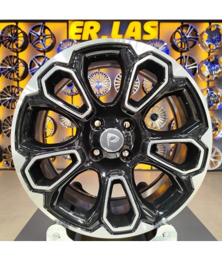 4 Adet BK-1136 7*17 4*108 ET37,5 63,4 BLACK MACHINED JANT (Takım)