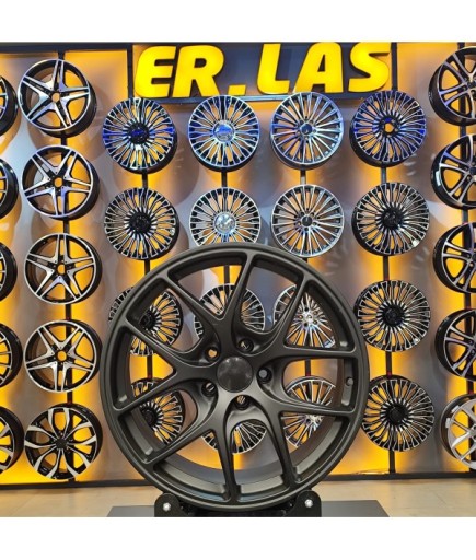 4 Adet R1-229 9*18 5*112 ET40 73,1 MAT BLACK JANT (Takım)