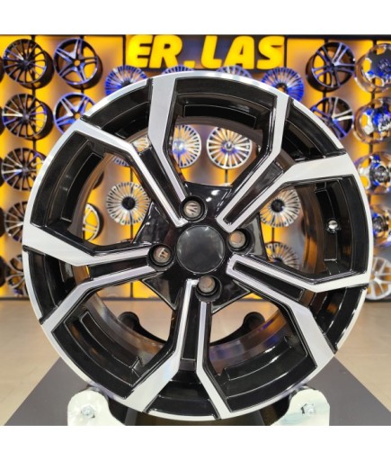 4 Adet SONIC 7516 6.5*15 4*100 ET35 BLACK MACK JANT (Takım)