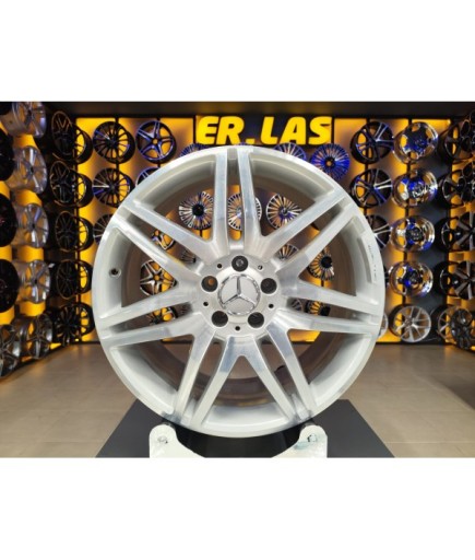 4 Adet MERCEDES ORİJİNAL 8.5-9.5*19 5*112 ET44 66.6 SİLVER JANT 2.EL (Takım)