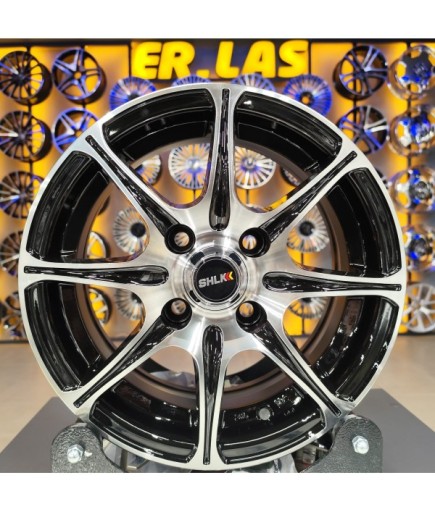 4 Adet SLK-2049 5.5*13 4*100 ET35 73.1 BLACK MACK JANT (Takım)