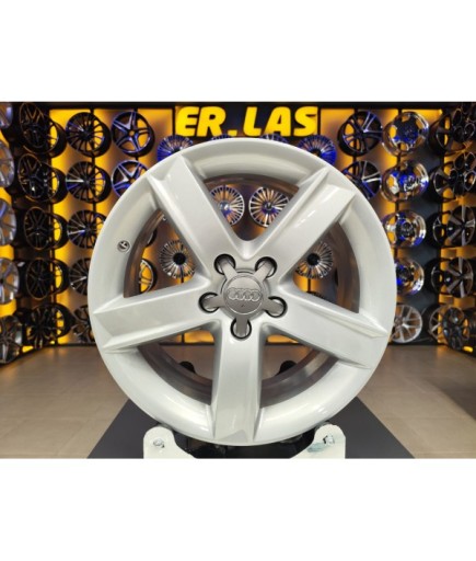 4 Adet AUDİ ORIJINAL 7*17 5*112 ET37 57.1 SILVER JANT REVİZE EDİLMİŞ (Takım)