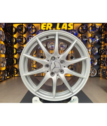 4 Adet MERCEDES ORIJINAL 7.5*17 5*112 ET53 66.6 SILVER JANT REVİZE EDİLMİŞ (Takım)