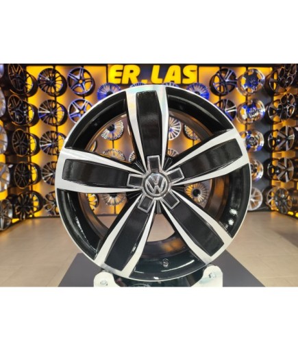 4 Adet VOLKSWAGEN ORIJINAL 7*17 5*112 ET40 57.1 BLACK MACK JANT REVİZE EDİLMİŞ (Takım)
