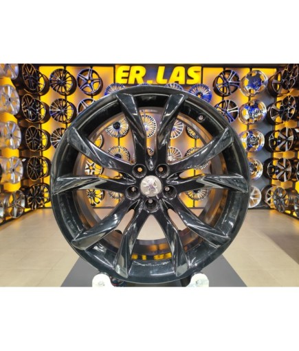 4 Adet PEUGEOT ORIJINAL 8.5*19 5*108 ET27 BLACK JANT 65.1 REVİZE EDİLMİŞ (Takım)