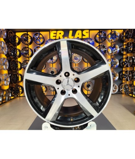 4 Adet MERCEDES ORIJINAL 8.5-9.5*18 5*112 ET48 66.6 BLACK MACK JANT REVİZE EDİLMİŞ (Takım)