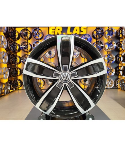 4 Adet VOLKSWAGEN ORIJINAL 7.5*17 5*112 ET40 57.1 BLACK MACK JANT REVİZE EDİLMİŞ (Takım)