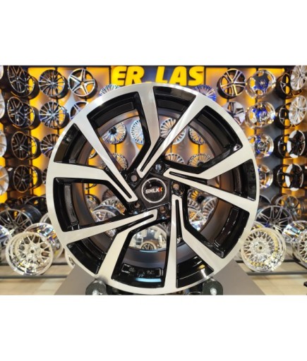 4 Adet SLK-1690 7.5*17 5*112 ET45 57.1 BLACK MACK JANT (Takım)