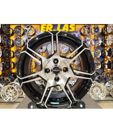 4 Adet SLK-2089 6.5*15 4*100 ET35 73.1 BLACK MACHINED JANT (Takım)