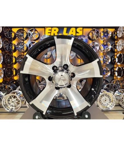 4 Adet BKY-0159 8*16 6*130 ET25 84.1 BLACK MACHINED JANT  (Takım)