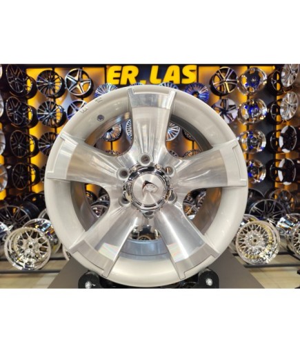 4 Adet BKY-0159 8*16 6*130 ET25 84.1 SILVER MACHINED JANT (Takım)