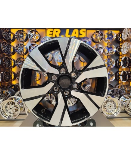 4 Adet DY-1826 7*16 6*120 ET45 57.1 BLACK MACHINED JANT  (Takım)