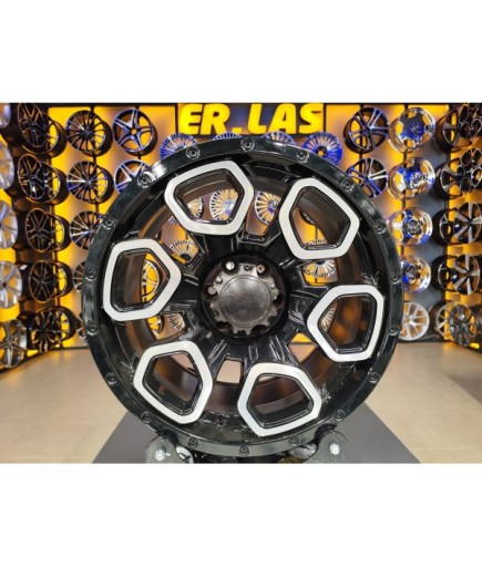 4 Adet TORK-D2827 9*17 6*114.3 ET-10 BLACK JANT REVİZE EDİLMİŞ (Takım)