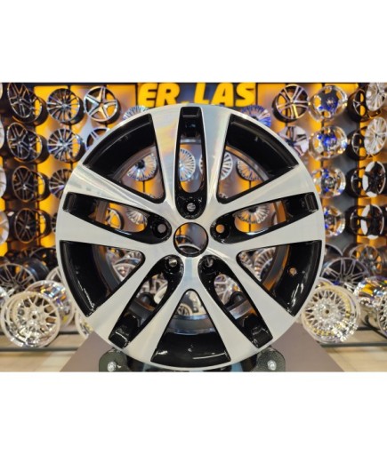 4 Adet SLK-1265 6,5*16 5*112 ET45 57,1 BLACK MACK JANT (Takım)