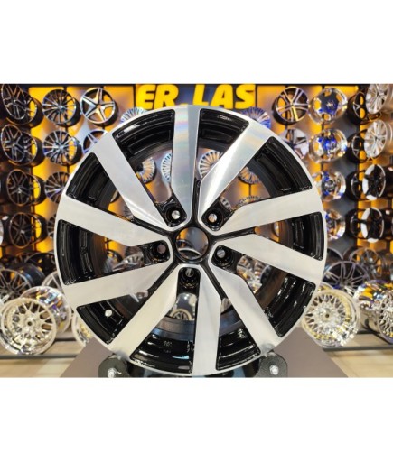 4 Adet TORK-7650 6,5*16 5*112 ET45 57,1 BLACK MACK JANT (Takım)