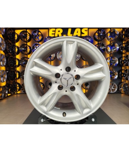 4 Adet MERCEDES ORIJINAL 8*16 5*112 ET32 66.6 SILVER JANT REVİZE EDİLMİŞ (Takım)