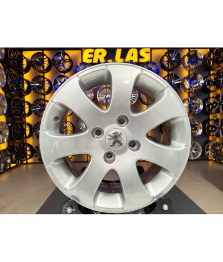 4 Adet PEUGEOT APOLLO ORIJINAL 6*15 4*108 ET27 65.1 SILVER JANT REVİZE EDİLMİŞ (Takım)
