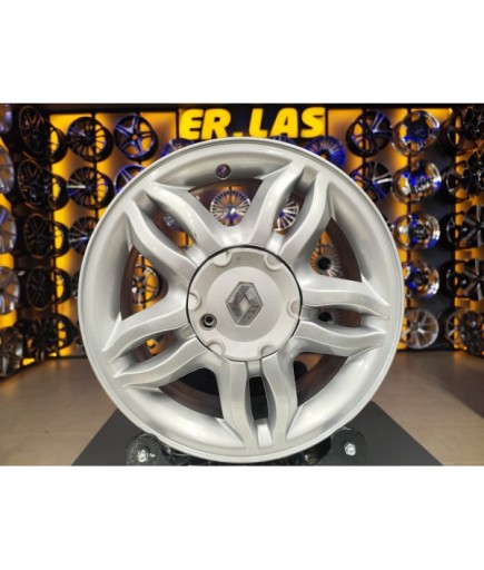 4 Adet RENAULT ORIJINAL 6*15 4*100 ET37 60.1 SILVER JANT REVİZE EDİLMİŞ (Takım)