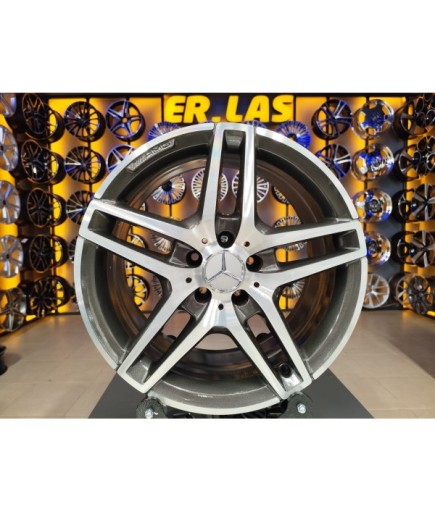 4 Adet MERCEDES ORIJINAL 8.5*18 5*112 ET40 66.6 GUN MACK JANT REVİZE EDİLMİŞ (Takım)