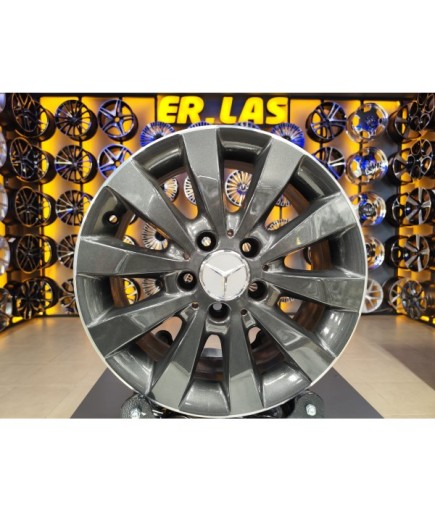 4 Adet MERCEDES ORIJINAL 6.5*16 5*112 ET52 66.6 FÜME JANT REVİZE EDİLMİŞ (Takım)
