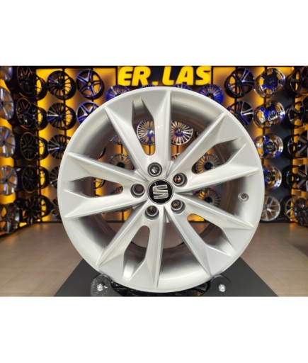 4 Adet SEAT ORIJINAL 7*16 5*100 ET43 57.1 SILVER JANT YENİLENMİŞ (Takım)