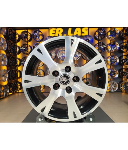 4 Adet SKODA ORIJINAL 6.5*16 5*112 ET50 57.1 BLACK MACK JANT YENİLENMİŞ (Takım)