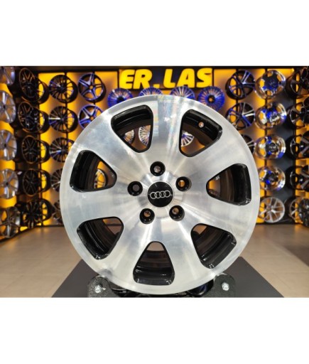 4 Adet AUDİ ORIJINAL 7.5*15 5*112 ET35 57.1 BLACK MACK JANT YENİLENMİŞ (Takım)