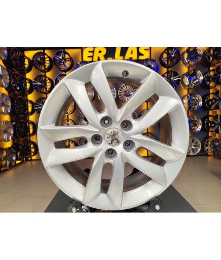 4 Adet PEUGEOT ORIJINAL 7*17 5*108 ET46 65.1 SILVER JANT YENİLENMİŞ (Takım)