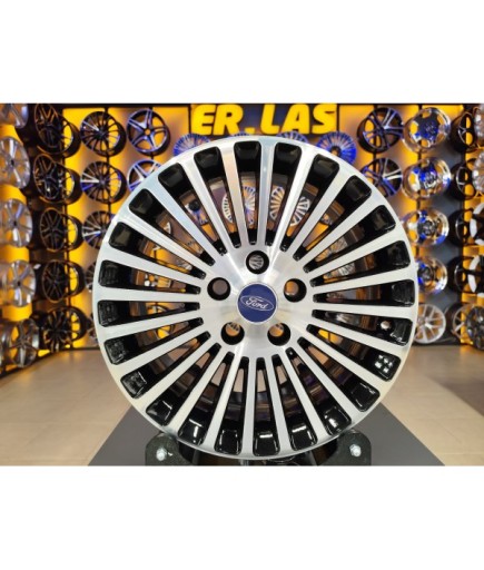4 Adet FORD ORIJINAL 7*16 5*108 ET52 63.4 BLACK MACK JANT YENİLENMİŞ (Takım)