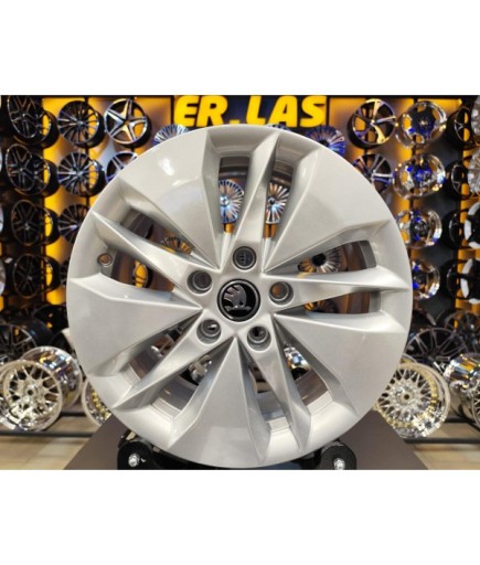 4 Adet SKODA ORIJINAL 7*16 5*112 ET48 57.1 SILVER JANT YENİLENMİŞ (Takım)