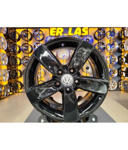 4 Adet VOLKSWAGEN ORIJINAL 7*16 5*112 ET50 57.1 BLACK JANT YENİLENMİŞ (Takım)