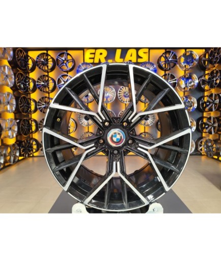 4 Adet DY-718 8-9*18 5*120 ET37 BLACK MACK JANT YENİLENMİŞ (Takım)