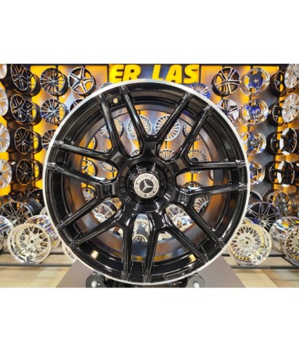 4 Adet R1-212 8.5*19 5*112 ET35 BLACK JANT YENİLENMİŞ (Takım)