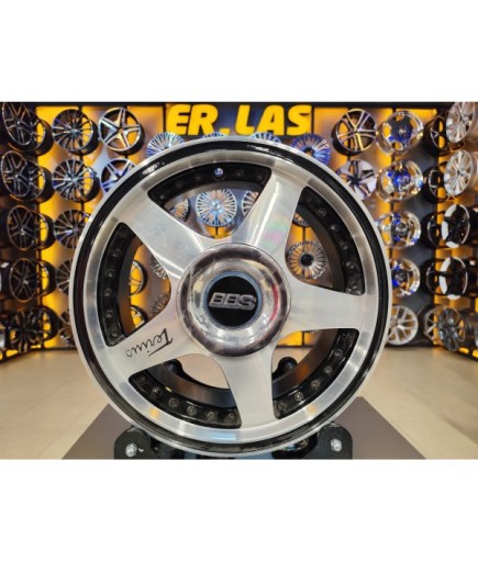 4 Adet SLK-1026 6*15 4*100/114.3 ET37 BLACK MACK JANT YENİLENMİŞ (Takım)