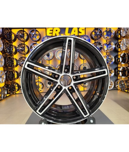 4 Adet VOSSEN 7.5*17 5*114.3 ET49 BLACK MACK JANT YENİLENMİŞ (Takım)
